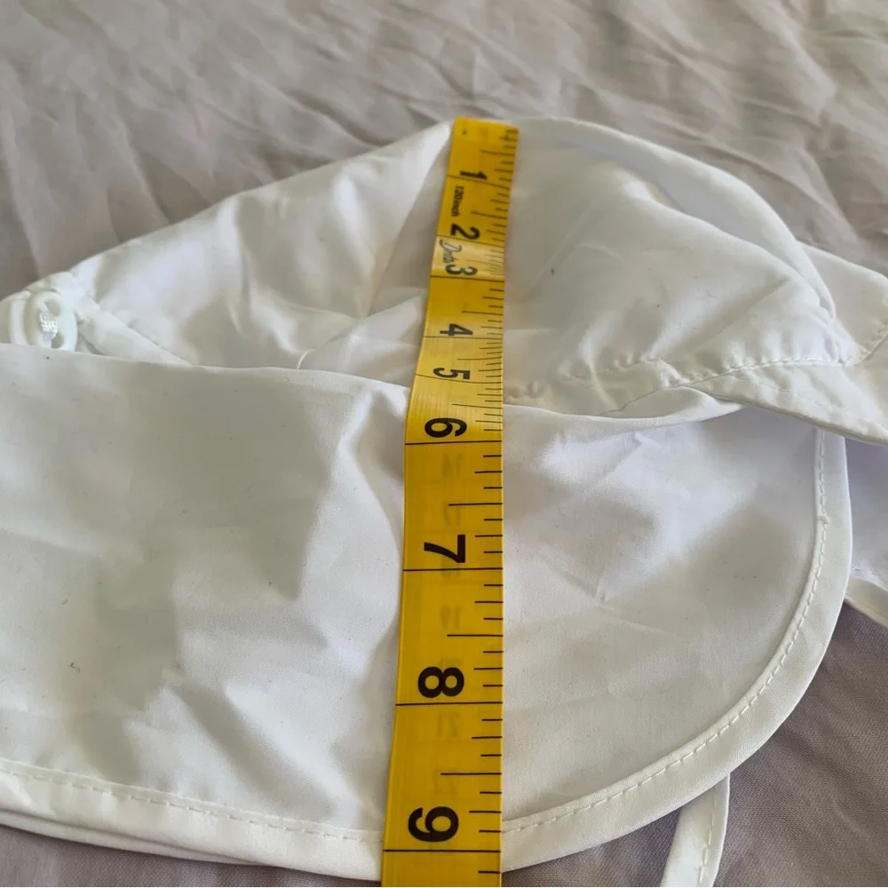 Brook + Bay Kids‎ White Sun Hat with Chin Ties UPF5O Sun Protection Adjustable